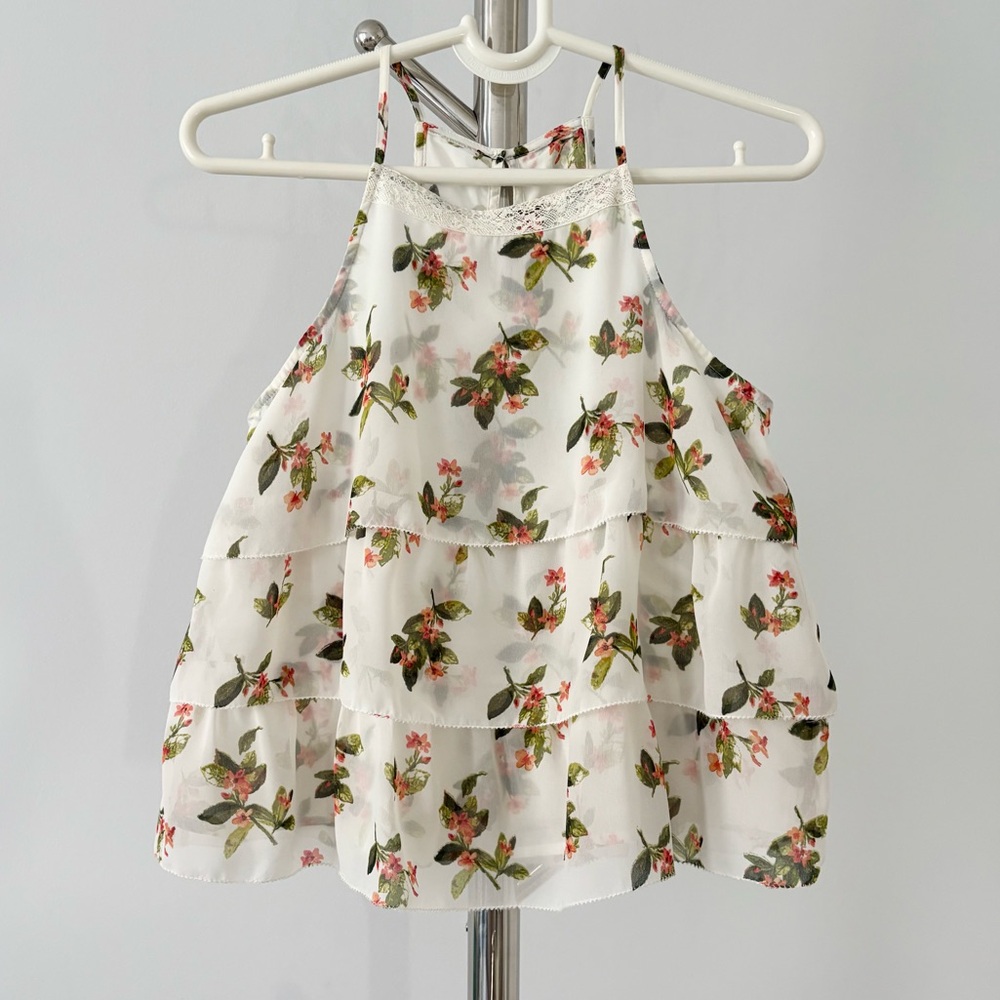 Abercrombie & Fitch Floral Sleeveless Women's Top